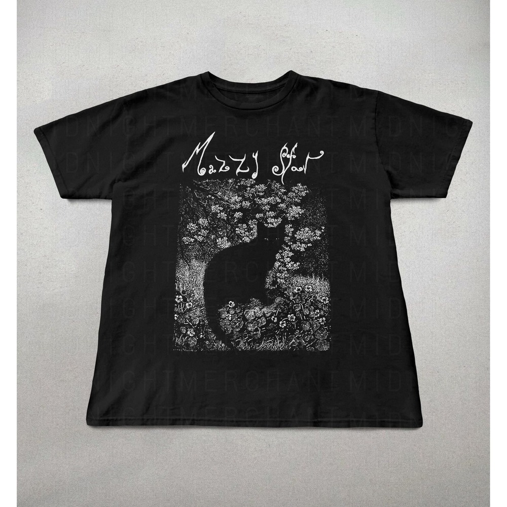 Mazzy Star Cat Shirt, 90s Alternative Rock